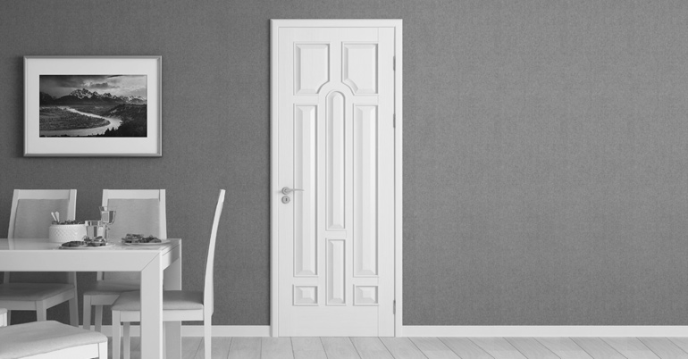 двері міжкімнатні деревяні білі